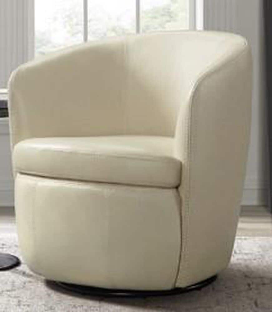 Mayberry Hill Vito Swivel Chair in Cream, , large