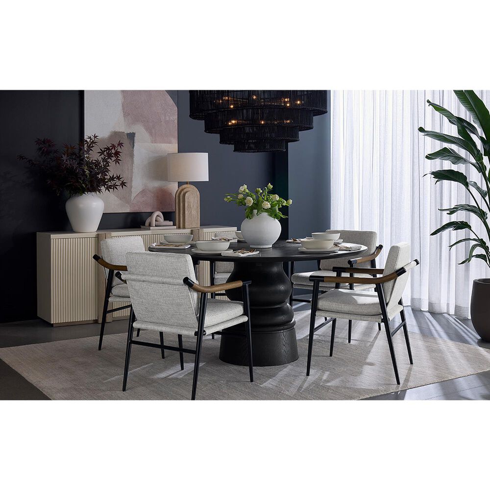37B Meadow Dining Arm Chair in Matte Black, , large