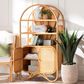 Baxton Studio Noreen 2-Door Cabinet with Hutch in Light Honey, , large