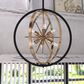 Vaxcel International Co. Ltd. Estelle 6-Light Pendant in Natural Brass and Matte Black, , large