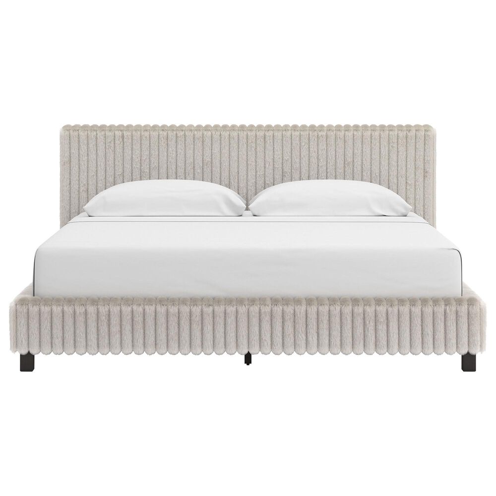 Ashley Zuraleus King Upholstered Platform Bed in Gray, , large