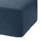 Jaxx Fairlie Faux Leather Ottoman in Oxford Blue, , large