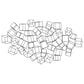 Maple and Jade 48" x 27" 3D Layered Wire Cube Geometric Home Wall Decor in Matte Black, , large