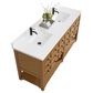 James Martin Malibu 72" Double Bathroom Vanity in Amber Birch with Single Hole 3 cm White Zeus Quartz Top and Rectangular Sinks, , large