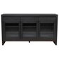 Flexsteel Waterfall 3-Drawer Buffet in Deep Ebony and Dark Brown, , large