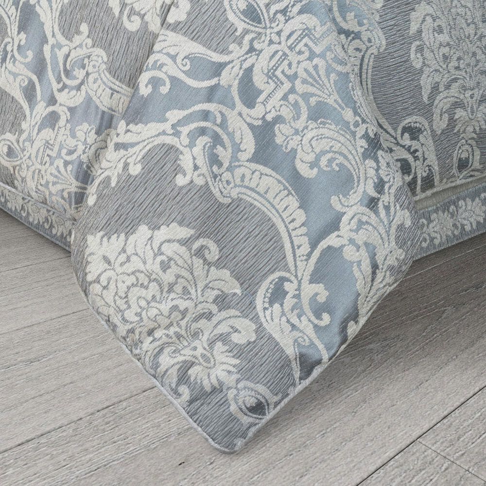 J. Queen New York Queensbury 4-Piece Queen Comforter Set in Steel Blue, , large