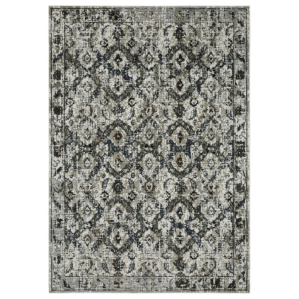 Oriental Weavers Gemini Oriental 7"10" x 10"10" Charcoal Area Rug, , large