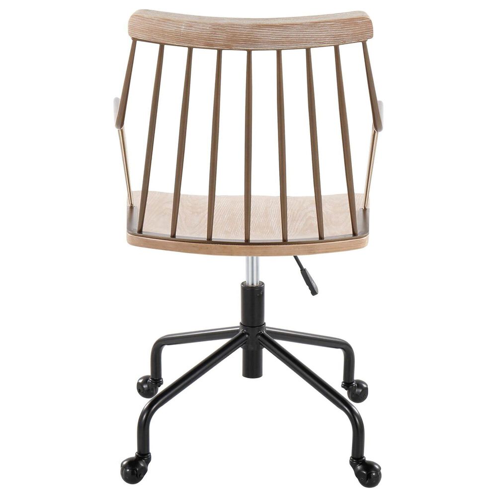 Lumisource Preston Office Chair in Black, Antique Copper and Whitewashed, , large