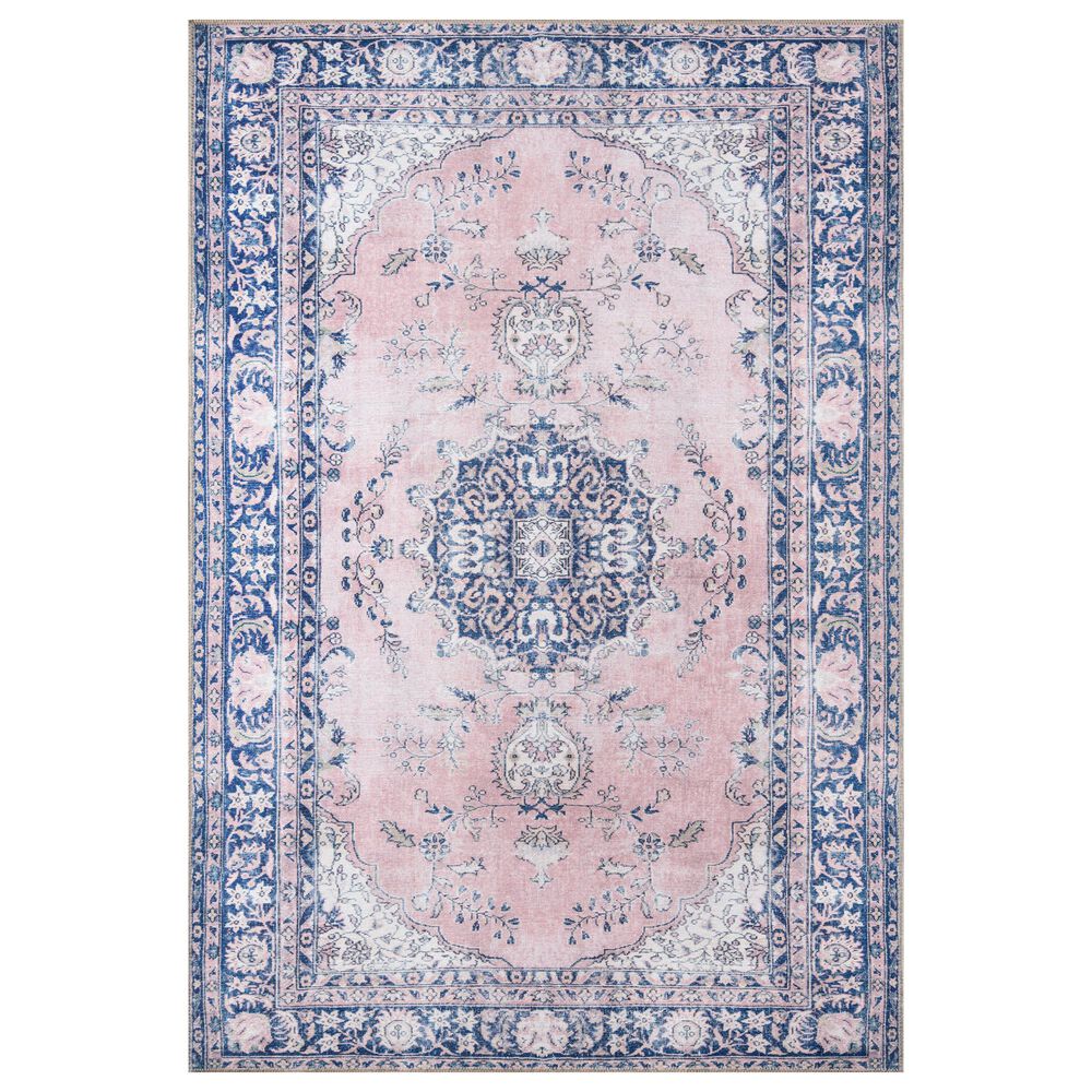 Momeni Afshar 5" x 7"6" Pink Area Rug, , large