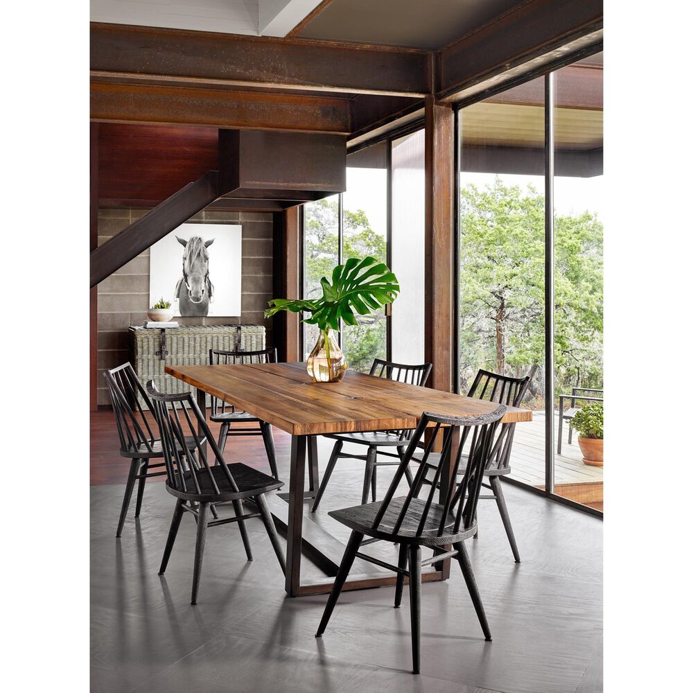 Four Hands Belfast Lewis Windsor Dining Chair in Black Oak, , large