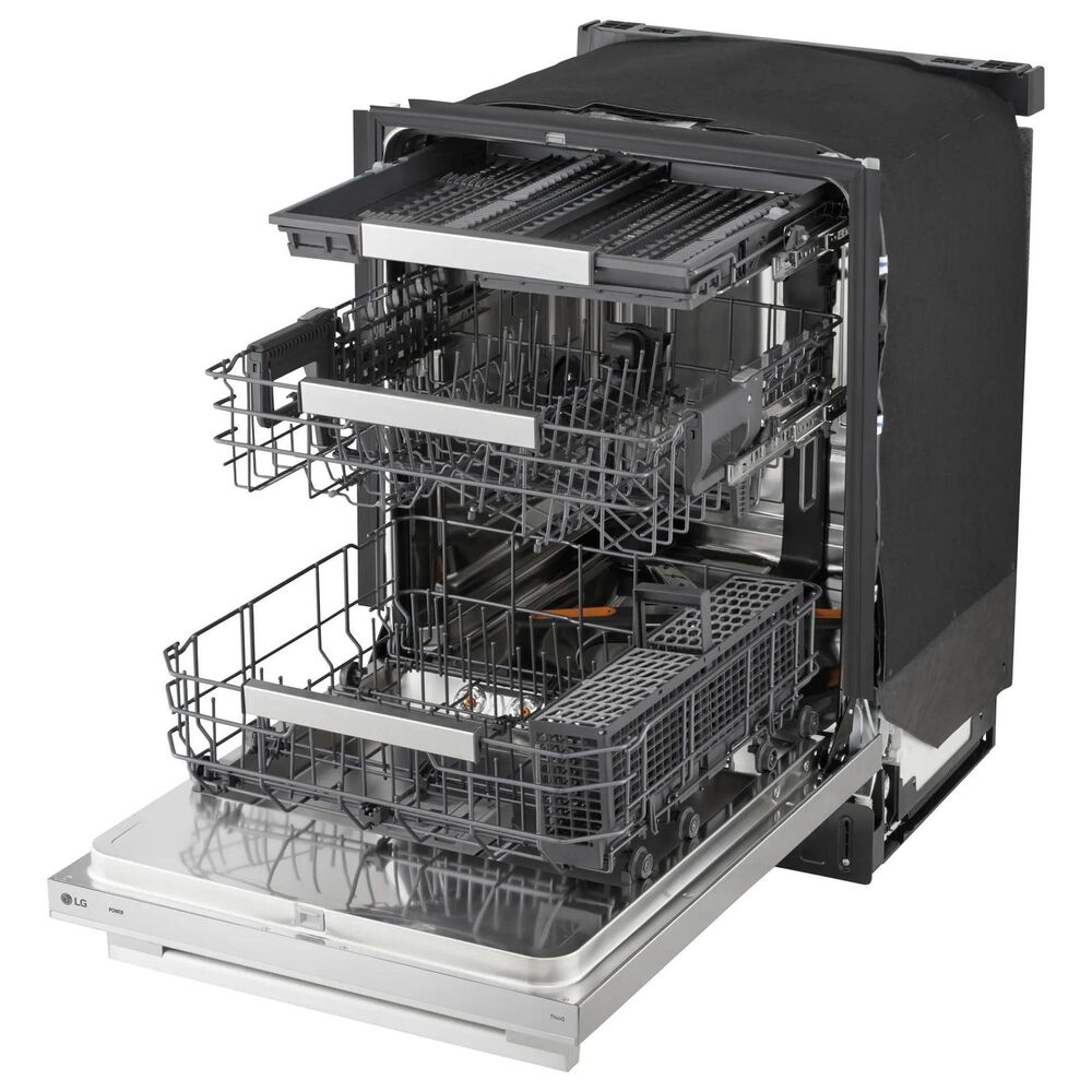 LG 24&quot; Built-In Bar Handle Dishwasher with TrueSteam in PrintProof Stainless Steel, , large