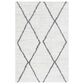 Safavieh August Shag 5"5" x 7"7" Ivory and Grey Area Rug, , large