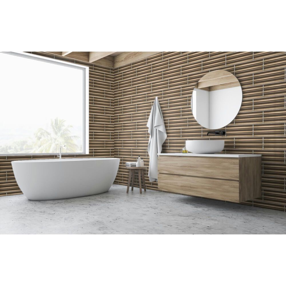 Emser Tubage Bronze 7&quot; x 16&quot; Porcelain Tile, , large