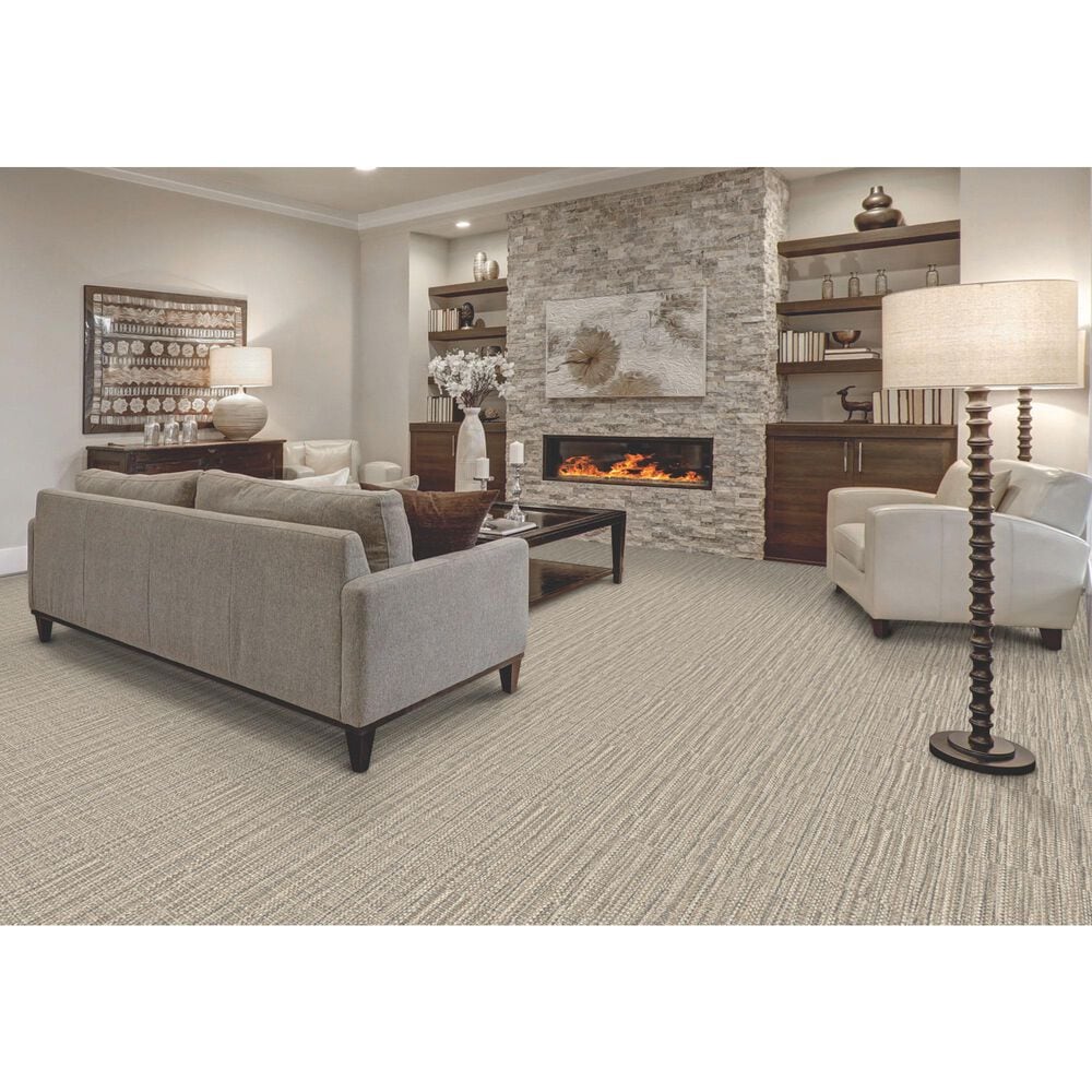 Stanton Cable Beach Carpet in Taupe, , large