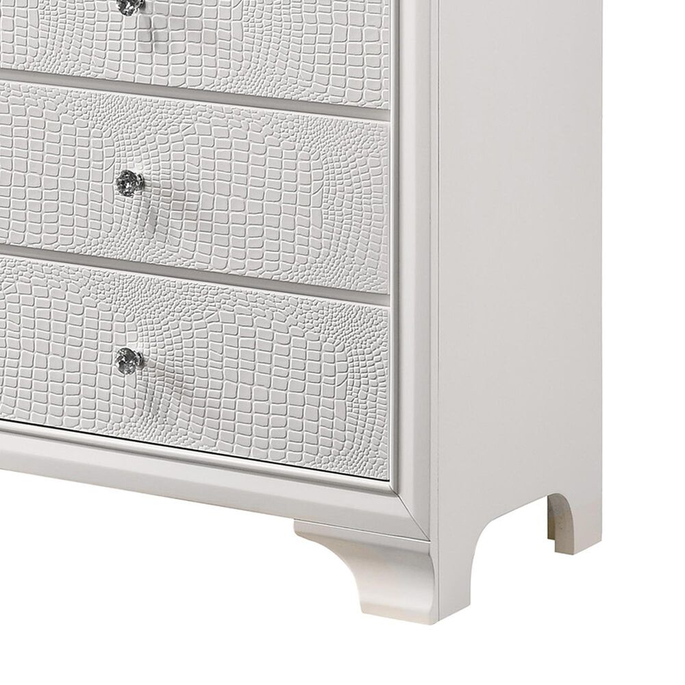 Crown Mark Lyssa 5-Drawer Chest in Frost, , large