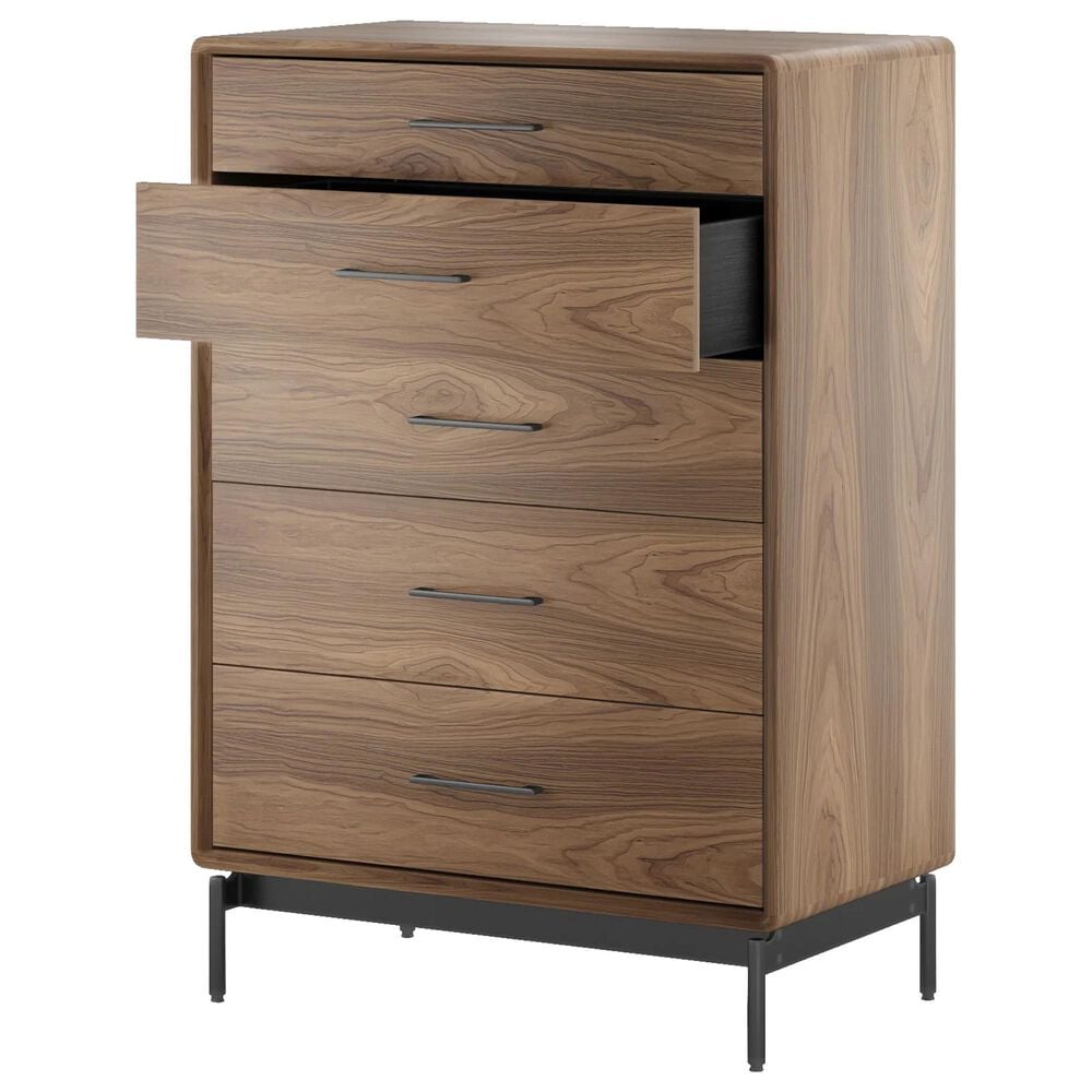BDI LINQ 4-Piece King Bedroom Set in Natural Walnut, , large