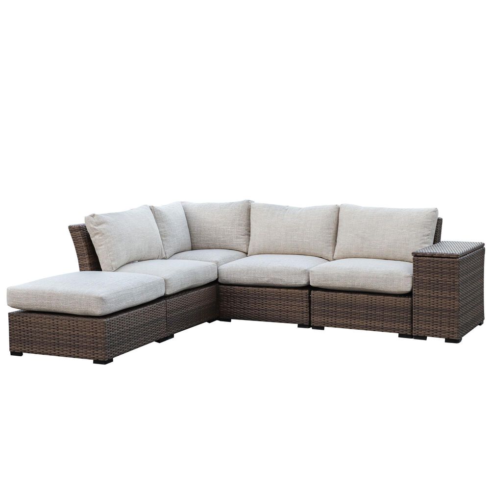 Amber Shores 7-Piece Patio Sectional, , large