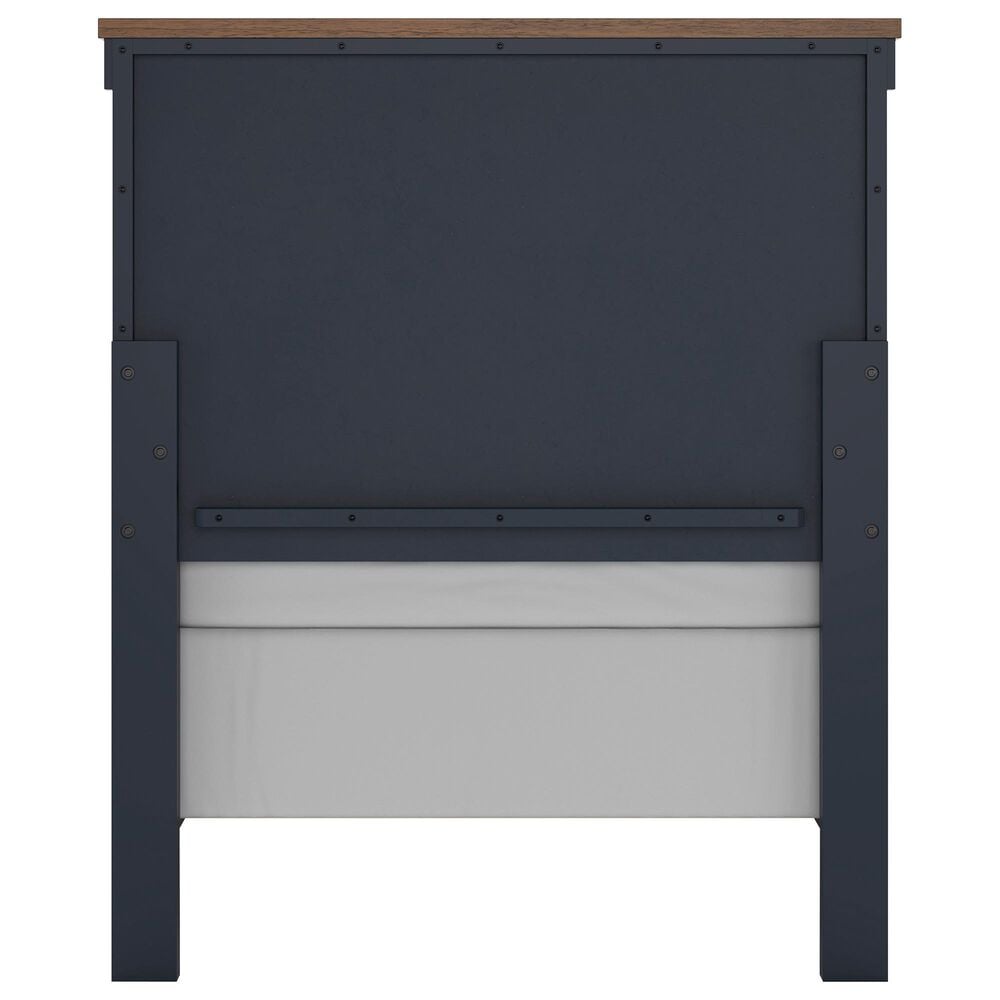 Ashley Landocken Twin Panel Bed in Brown and Blue, , large