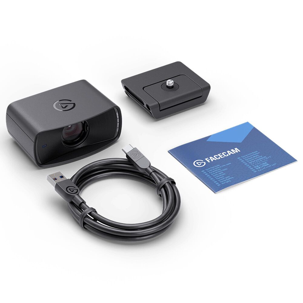 Corsair Facecam MK.2 Premium Full HD Webcam for Video Conferencing, Gaming, and Streaming in Black, , large