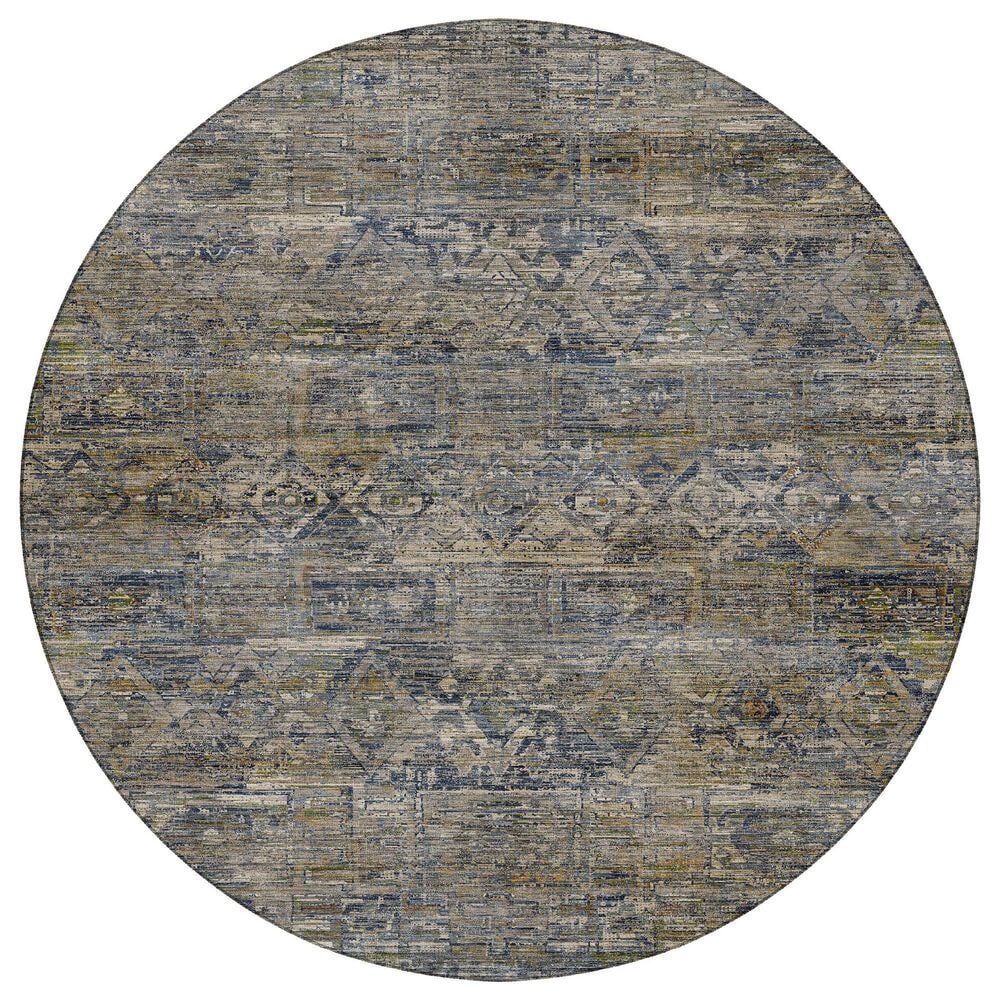 Dalyn Rug Company Vico VC7 Navy 8" Round Area Rug, , large