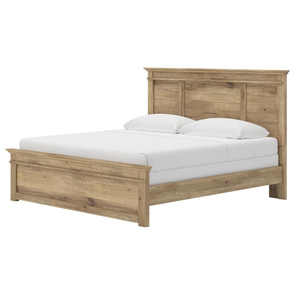 Ashley Makidern King Panel Bed in Tan, , large
