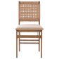Linon Home Decor Norwich Woven Folding Chair in Natural, , large