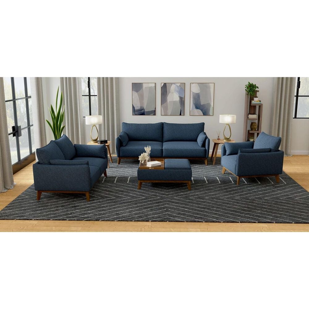Emerald Home Furnishings Aria Chair in Navy, , large