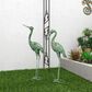 Maple and Jade Coastal Crane Garden Sculpture in Mint Green (Set of 2), , large
