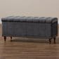 Baxton Studio Kaylee Storage Ottoman Bench in Grey, , large