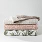 New Haus Olive Branches Muslin Quilt in Green and White, , large