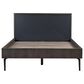 Blue River Cross Queen Platform Bed in Dark Gray, , large