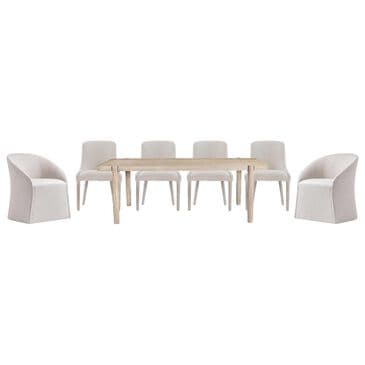 Bernhardt Antibes 7-Piece Rectangular Dining Set in Roz Oak, , large