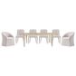 Bernhardt Antibes 7-Piece Rectangular Dining Set in Roz Oak, , large
