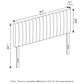 HOMLUX Roanne Full Upholstered Tufted Headboard in Glacier, , large