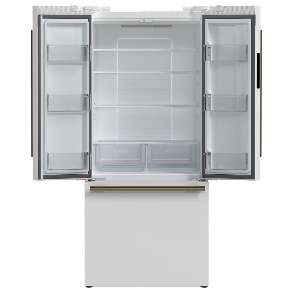 Forno Gallipoli 17.5 Cu. Ft. French Door Refrigerator with Bottom Freezer in White, , large