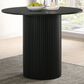 Pacific Landing Hamlyn Round Counter Height Dining Table in Black - Table Only, , large