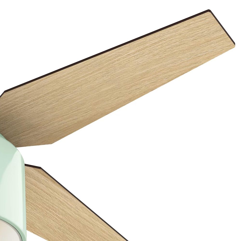 Hunter Cranbrook Low Profile 52&quot; Ceiling Fan with Light in Mint, , large