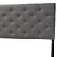 Baxton Studio Viviana Full Upholstered Headboard in Grey, , large