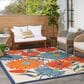 Nourison Aloha 10" x 14" Multicolor Indoor/Outdoor Area Rug, , large