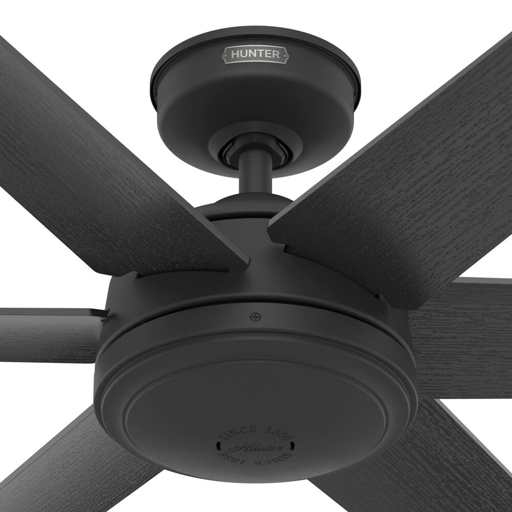 Hunter Jetty 52&quot; Outdoor Ceiling Fan in Matte Black, , large