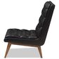 Baxton Studio Annetha Lounge Chair in Black, , large