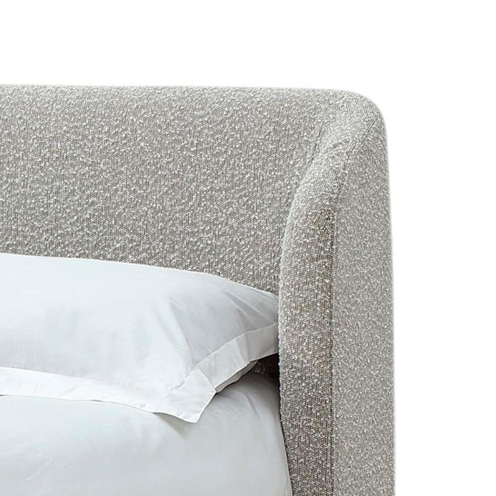 Urban Home Kiki Full Upholstered Platform Bed in Cotton Ball Boucle (2026), , large