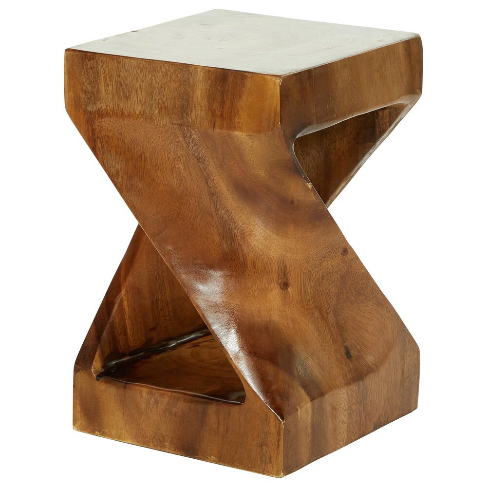 Maple and Jade 18" Accent Table in Brown, , large