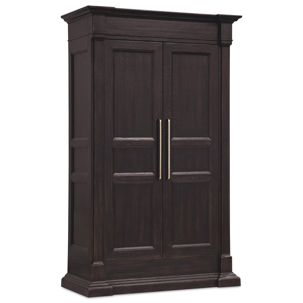 Hooker Furniture Driftwood 4-Piece King Panel Bedroom Set in Burnt Timber, , large