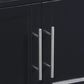 Linden Boulevard Mitchell Kitchen Cart with Granite Top in Black, , large
