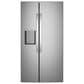 GE Appliances 24 Cu. Ft. Counter-Depth Side-By-Side Refrigerator with LED Light Wall in Fingerprint Resistant Stainless Steel, , large