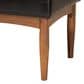 Baxton Studio Sanford Dining Bench with Dark Brown Cushion in Walnut Brown, , large