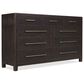 Hooker Furniture Driftwood 4-Piece King Panel Bedroom Set in Burnt Timber, , large