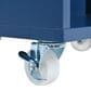HOMLUX 56" Kitchen Island with Extended Table in Navy Blue, , large