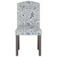 Skyline Furniture Dining Chair in Indian Blockprint Grey, , large